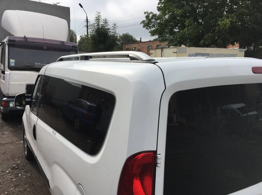 Рейлинги на крышу Opel Combo 2012-2018 цельные серые SKYPORT короткая база