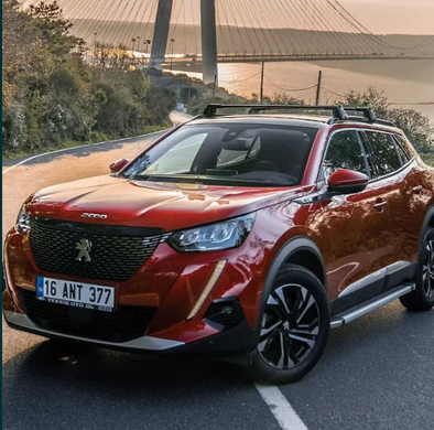 Багажник на рейлінги Toyota Yaris Cross 2020- з замком TURTLE, Черный