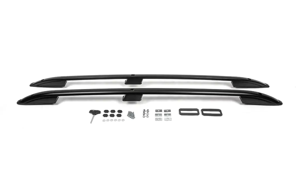 Рейлинги на крышу VOLKSWAGEN TOUAREG 2003-2010 цельные черные SKYPORT