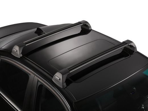 Поперечки Hyundai Santa Fe (mkII) 2006-2012; Chevrolet Equinox (mkI) 2005-2009 (YK S05B-K395) Yakima Flush Black на інтегровані рейлінги