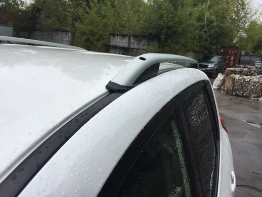 Рейлинги на крышу TOYOTA RAV4 2006-2013 цельные серые SKYPORT