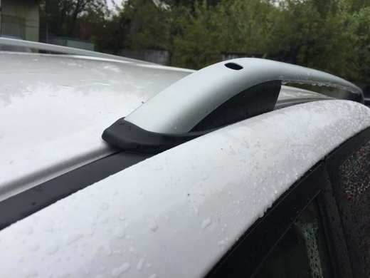 Рейлинги на крышу TOYOTA RAV4 2006-2013 цельные серые SKYPORT