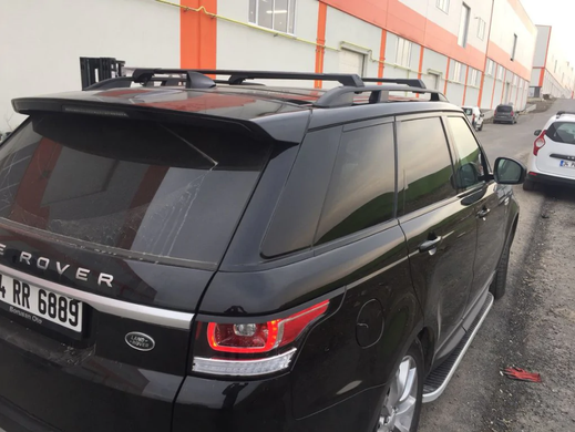 Рейлинги на крышу LAND ROVER RANGE ROVER SPORT 2014+ цельные черные SKYPORT