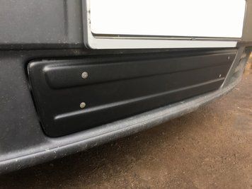 Зимова накладка Opel Vivaro 2001-2015 матова нижня (під номером)