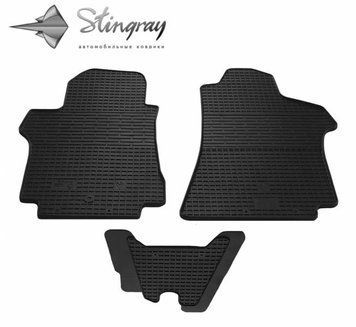 Килимки HYUNDAI H-1II 2008-2018 передній середній 1+2 Stingray резинові