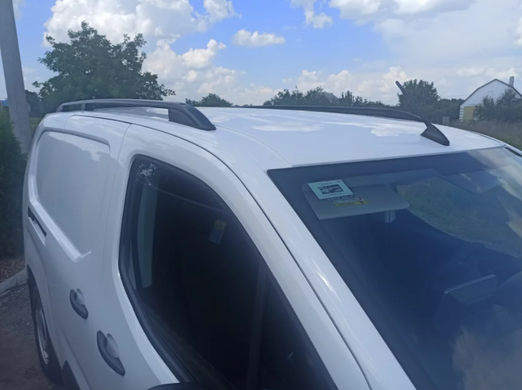 Рейлінги Toyota Proace Verso 2017+ цільнолиті чорні SKYPORT коротка база