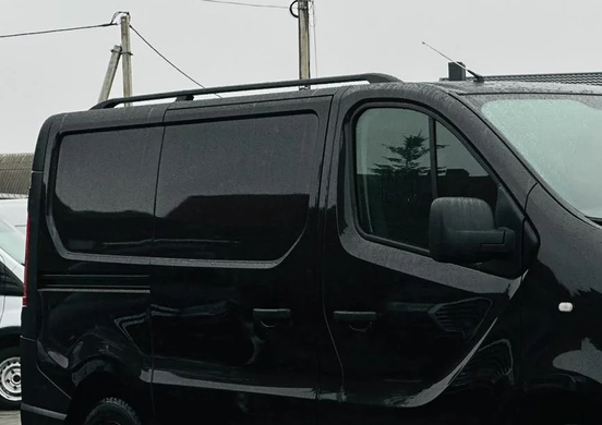 Рейлінги RENAULT TRAFIC 2014+ Металева ніжка чорні коротка база