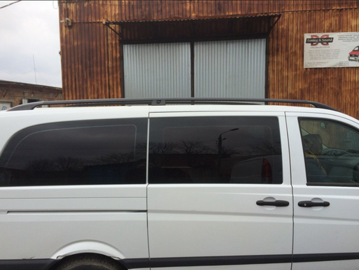 Рейлінги Mercedes Vito W639 2015+ Рейлінги GOLD чорні з металевою ніжкою С/Б