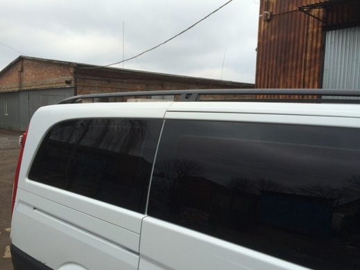 Рейлінги Mercedes Vito W639 2015+ Рейлінги GOLD чорні з металевою ніжкою С/Б