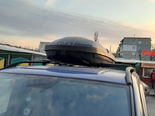 Автобокс Терра Драйв 600 232х86х40см черный матовый двухсторонний