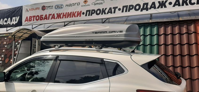 Багажник для Fiat Croma универсал 2005- Turtle на продольные дуги, Хром
