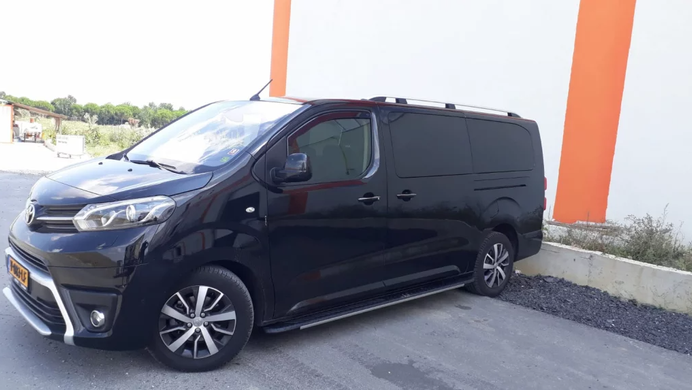 Рейлінги Toyota Proace 2019+ цільнолиті сірі SKYPORT коротка база