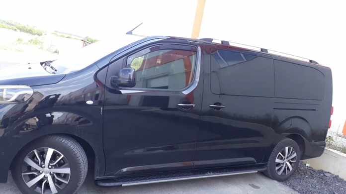 Рейлінги Toyota Proace 2019+ цільнолиті сірі SKYPORT коротка база