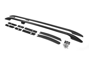 Рейлинги на крышу Ford Connect 2015+ цельные черные SOLID длинная база