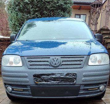 Зимова накладка Volkswagen Caddy 2004-2010 матова нижня