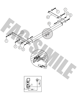 Фаркоп Mazda 3 SPORT 2003-2013 ХЕТЧБЕК 5-дверний 22002S/VM UMBRA RIMORCHI вертикальний напівавтомат