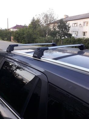 Багажник Kia Sportage 2010-2015 Turtle AIR2 на низкие рейлинги, Хром