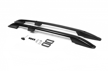 Рейлинги на крышу MITSUBISHI ASX 2010+ цельные черные SKYPORT