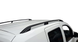 Рейлинги на крышу Fiat Doblo 2010+ цельные черные CROWN длинная база