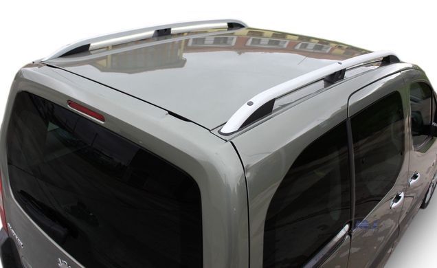 Рейлинги на крышу Citroen Berlingo 2008-2018 цельные серые CROWN
