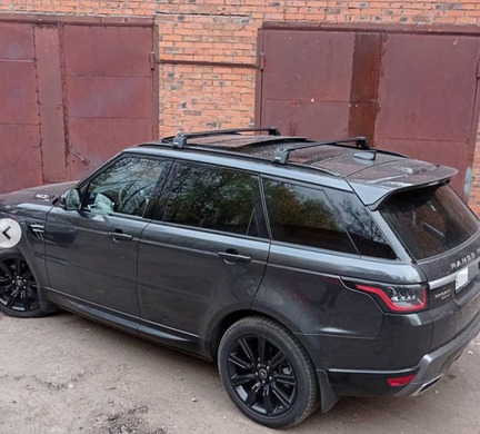 Багажник на рейлінги Mitsubishi Pajero sport 2016- з замком TURTLE, Черный
