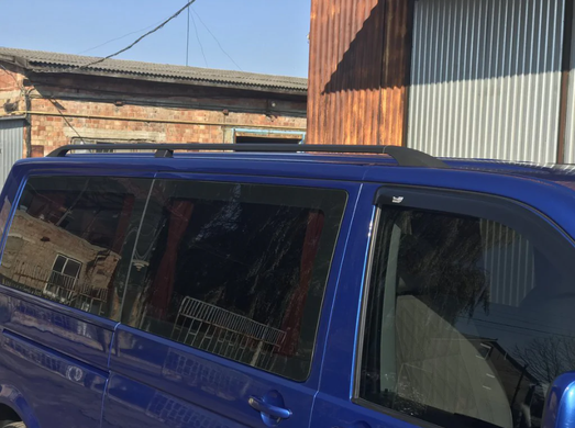 Рейлінги Volkswagen T6 2015-2020 Металева ніжка чорні коротка база