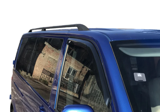 Рейлінги Volkswagen T6 2015-2020 Металева ніжка чорні коротка база
