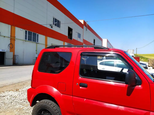 Рейлінги SUZUKI JIMNY 1998-2018 цільнолиті чорні SKYPORT