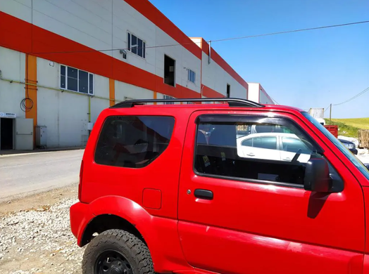 Рейлінги SUZUKI JIMNY 1998-2018 цільнолиті чорні SKYPORT